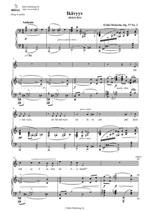 Ikavyys, Op. 37 No. 2 (A minor)