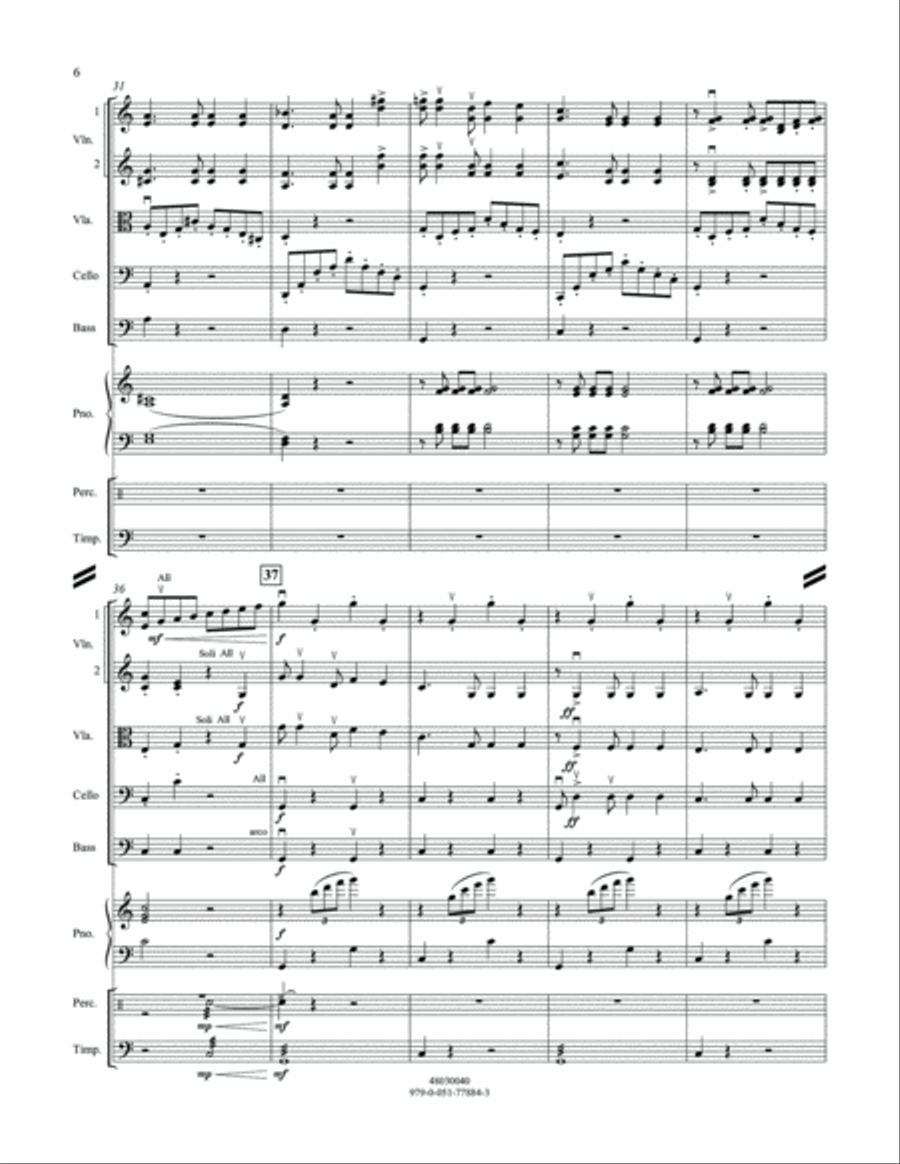 Cakewalk - Conductor Score (Full Score) Orchestra scores gallery preview page 5