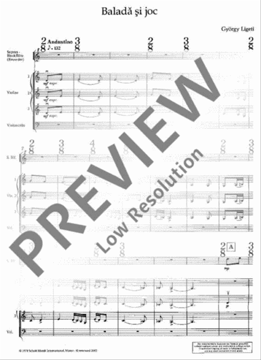 Baladă şi joc Baladă şi joc Orchestra scores gallery preview page 6