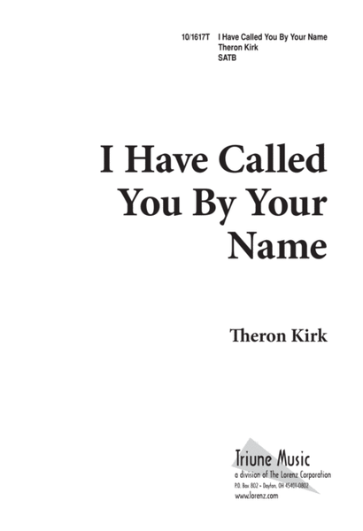 I Have Called You by Your Name