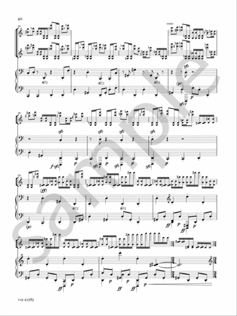 Violin Concerto Chamber Music scores gallery preview page 12