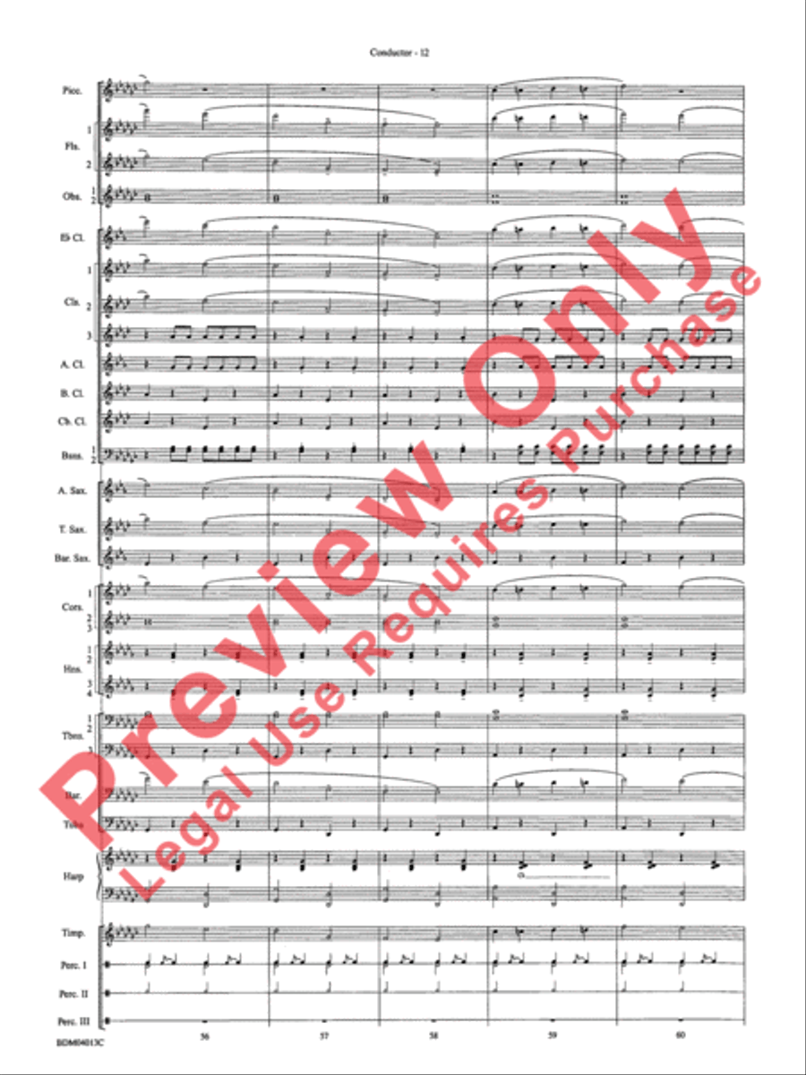 Nobles of the Mystic Shrine (March) Concert Band scores gallery preview page 15