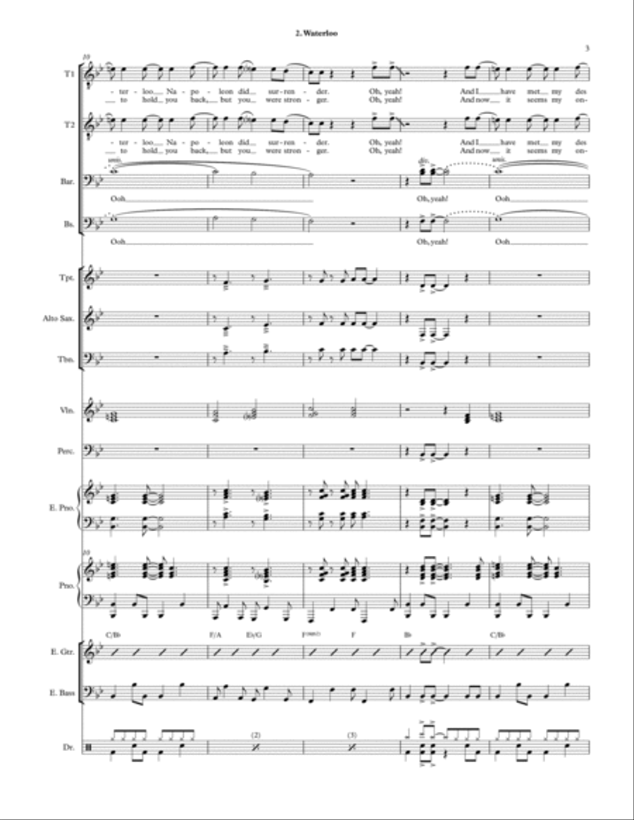 Waterloo Large Ensemble scores gallery preview page 3