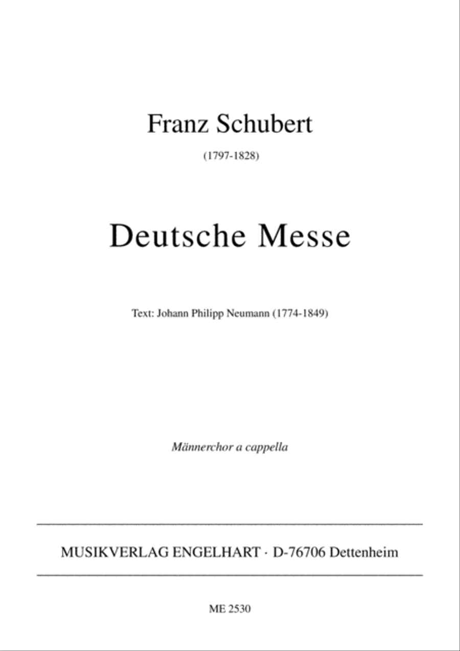 Deutsche Messe TTBB scores gallery preview page 2