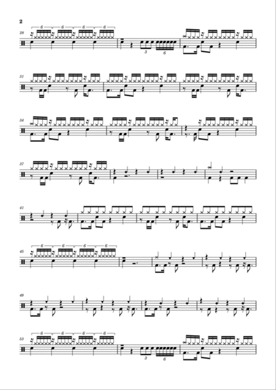 What U Workin' With? Drum Set scores gallery preview page 2