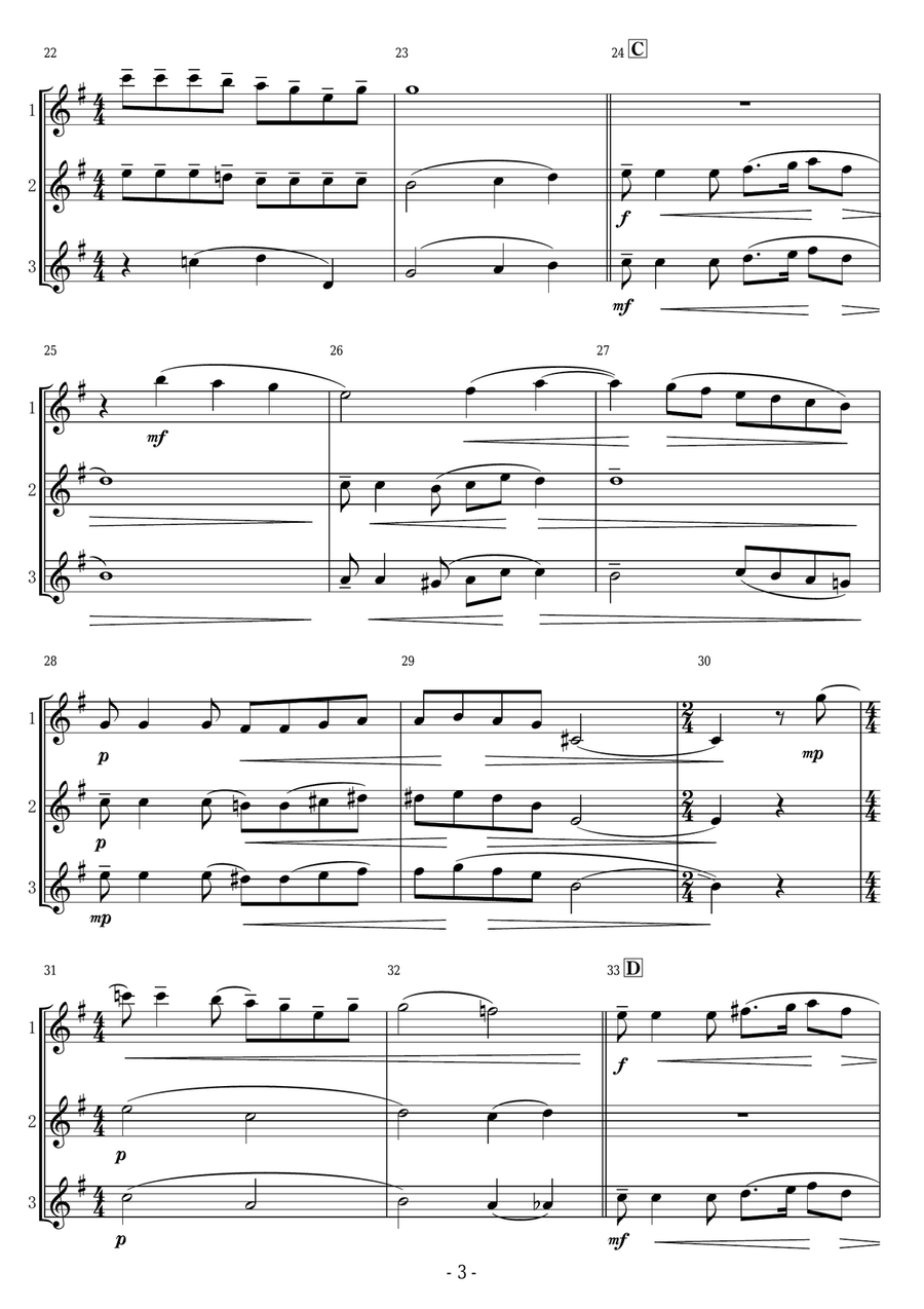 I Need To Be In Love Woodwind Trio scores gallery preview page 3