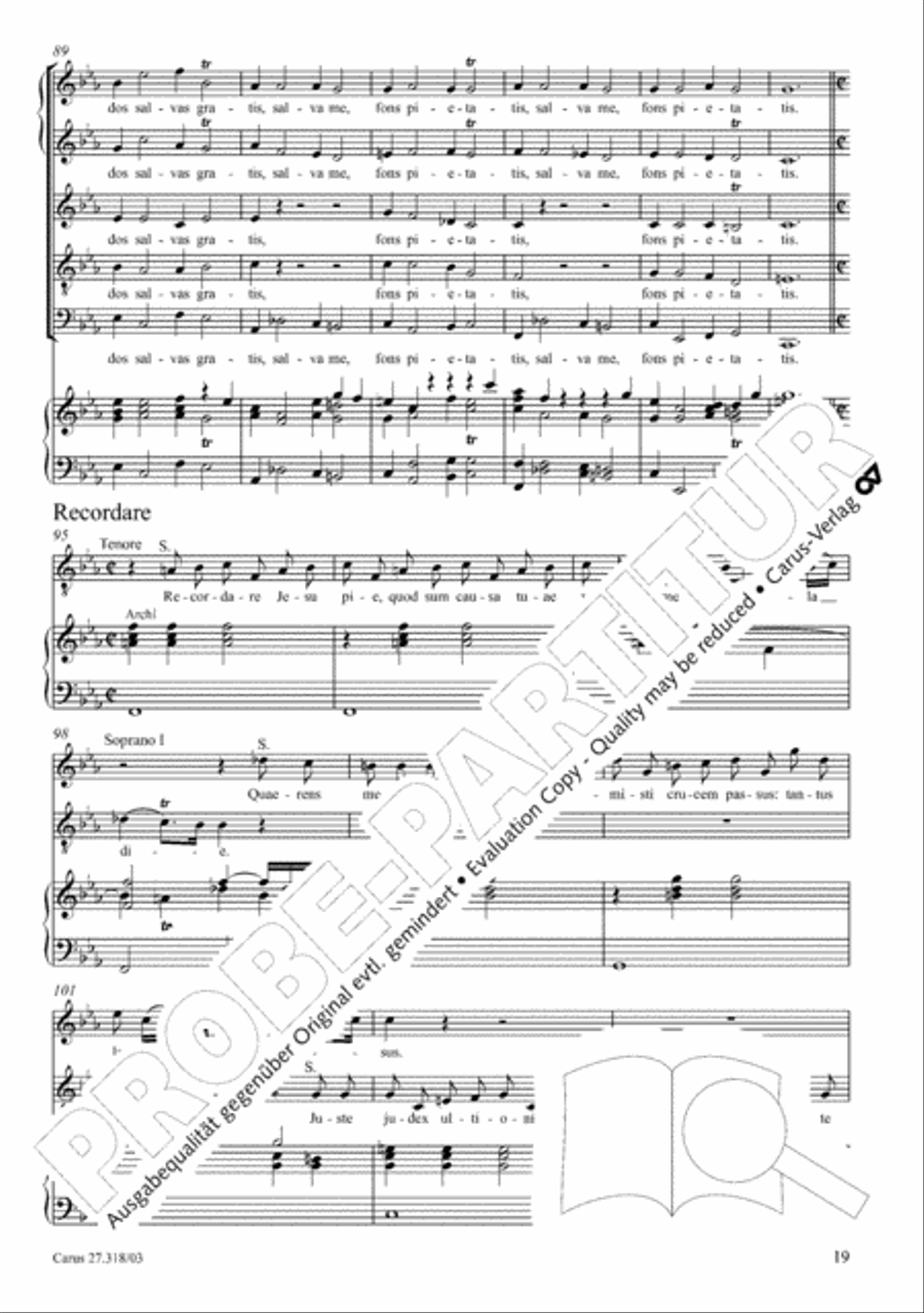 Requiem in F minor SSATB scores gallery preview page 20