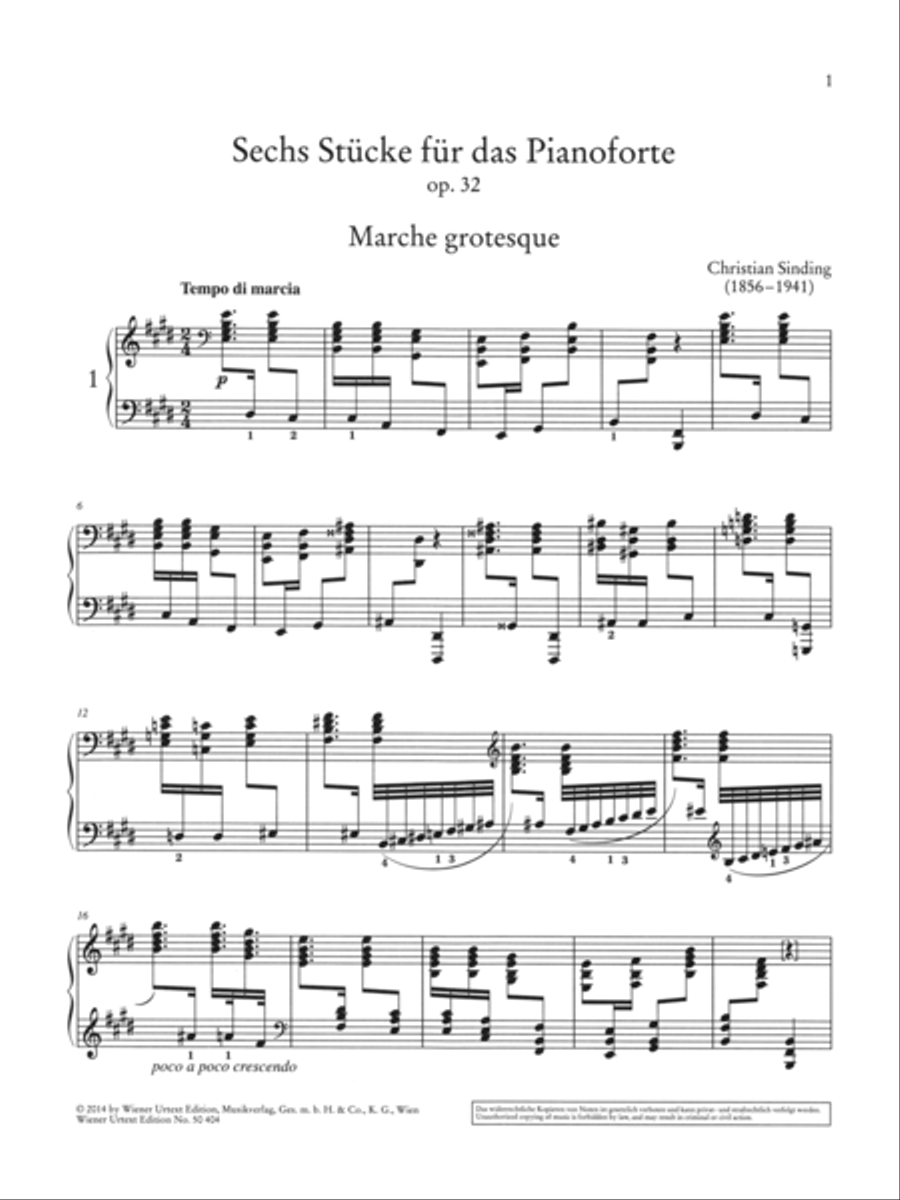 Six Piano Pieces