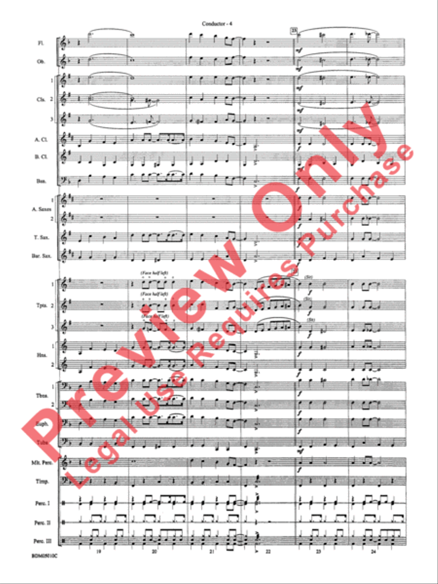 Santa Meets the Big Bands Concert Band scores gallery preview page 6