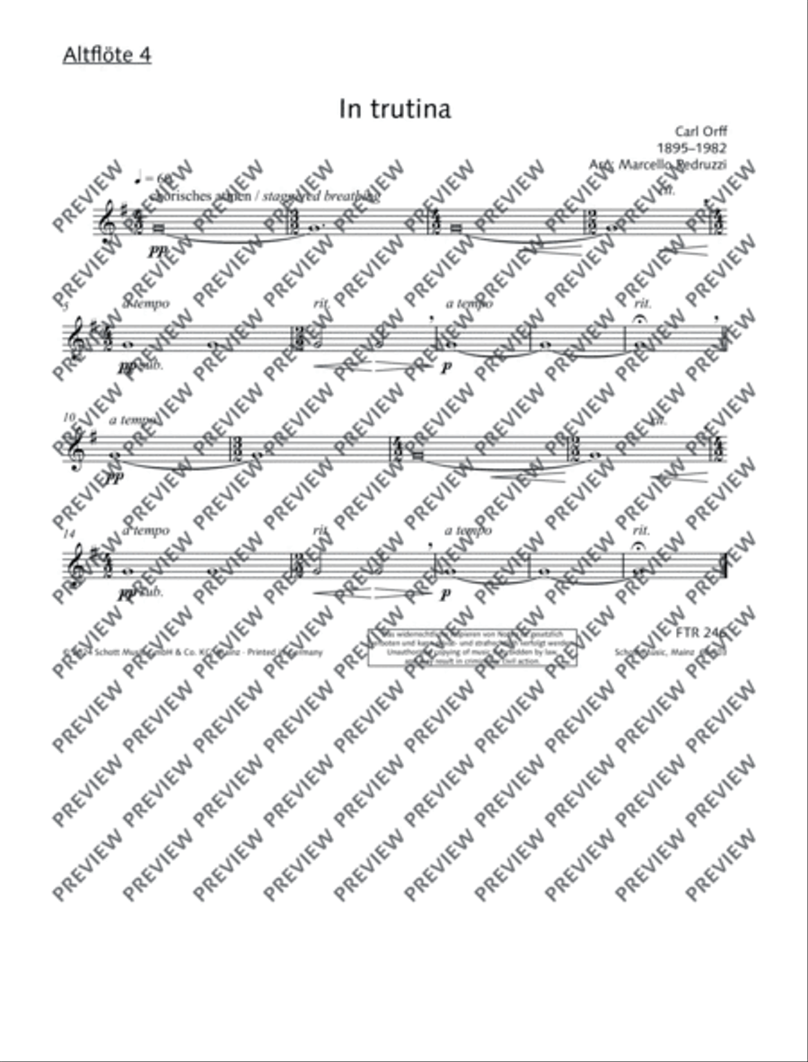 In trutina Flute Choir scores gallery preview page 14