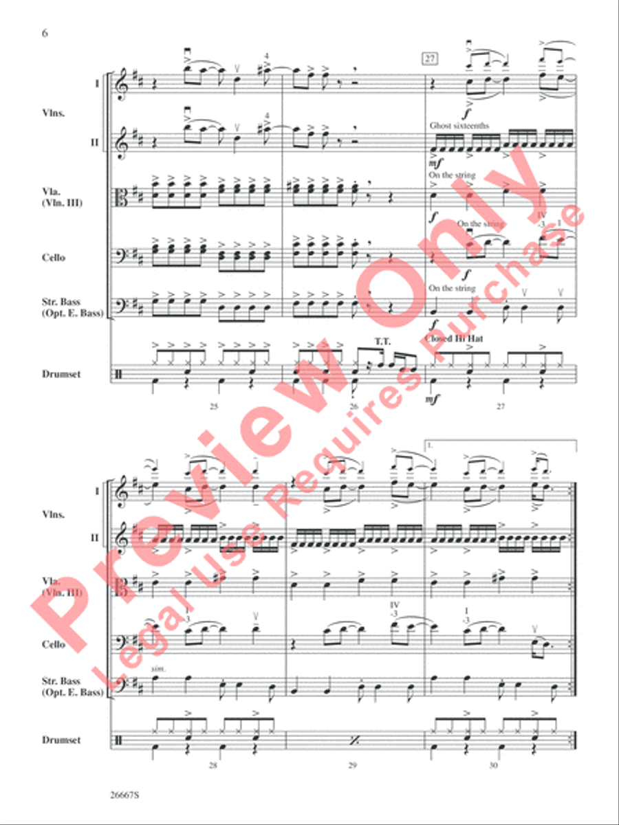 Boulevard of Broken Dreams String Orchestra scores gallery preview page 7