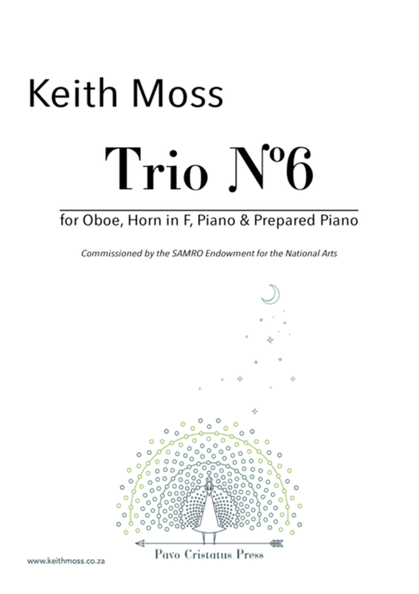 Trio Nº6 - for Oboe, Horn, Piano & Prepared Piano image number null
