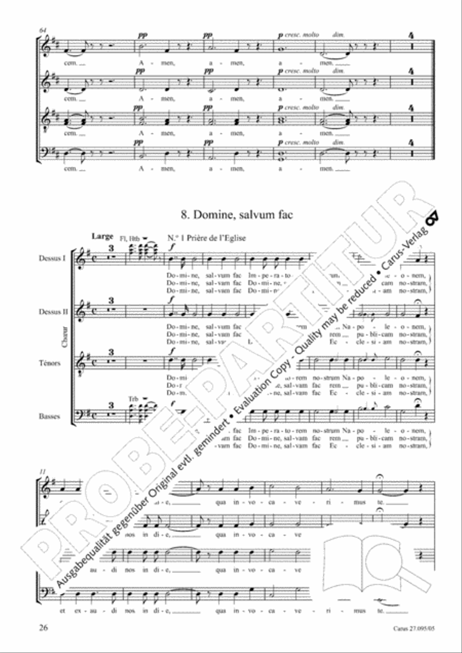 Messe solennelle de sainte Cecile Messe solennelle de sainte Cecile STB scores gallery preview page 27