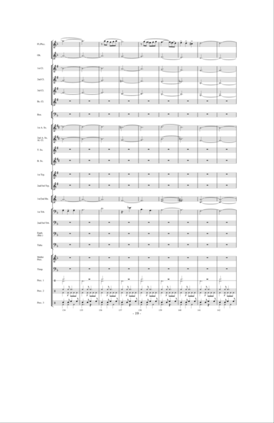 Dragons Fly on the Winds of Time Concert Band scores gallery preview page 18