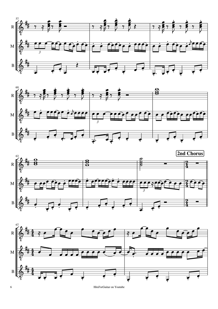 Despacito Guitar Solo scores gallery preview page 6