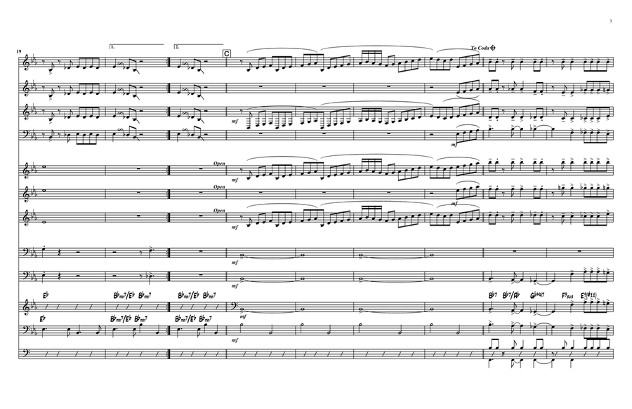 Something For Cat Jazz Ensemble scores gallery preview page 6
