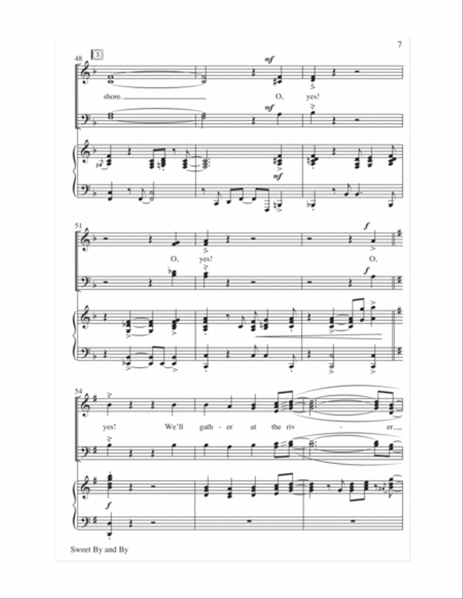 Sweet By and By 4-Part scores gallery preview page 8