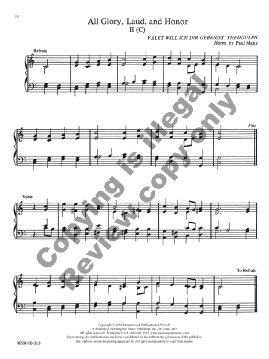 Varied Hymn Accompaniments for Lent Organ scores gallery preview page 7