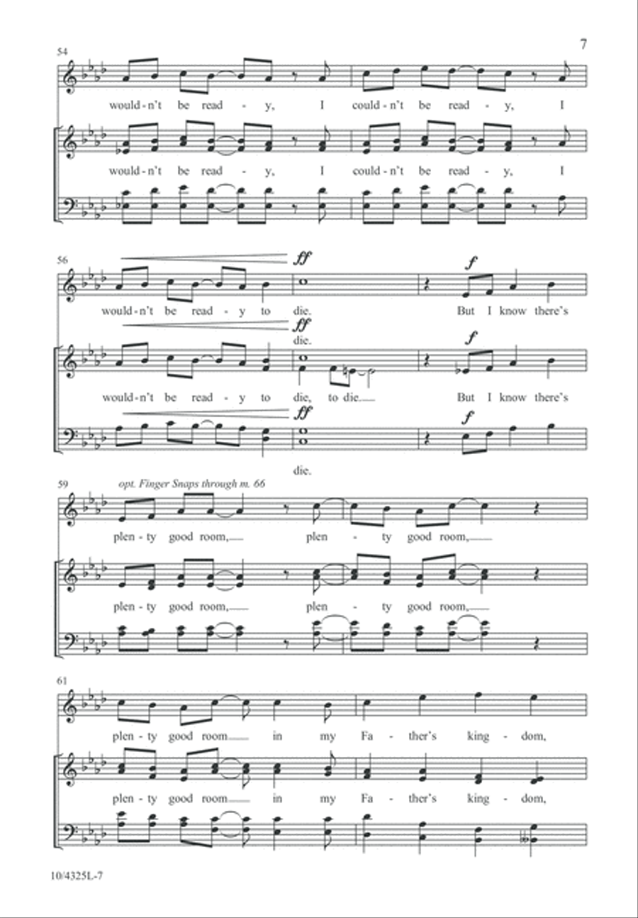 Plenty Good Room Plenty Good Room 4-Part scores gallery preview page 7