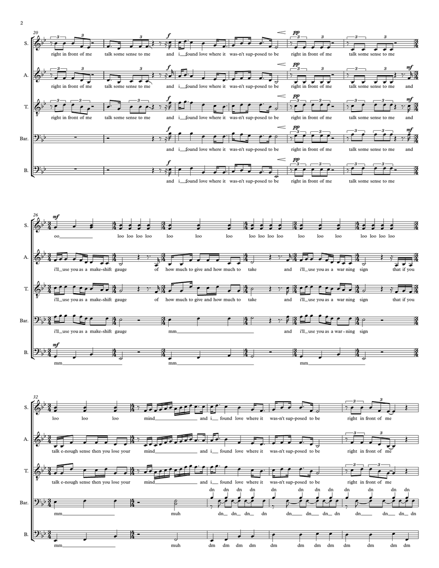 I Found A Cappella scores gallery preview page 2
