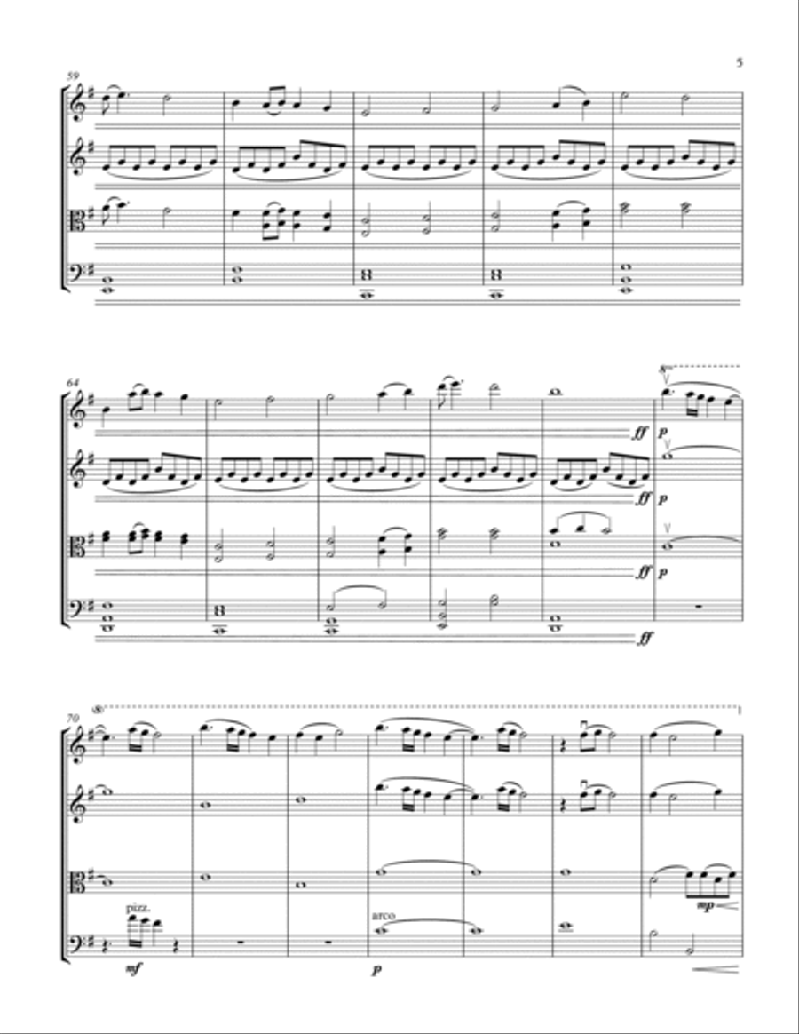 Lovely Lovely String Quartet scores gallery preview page 5