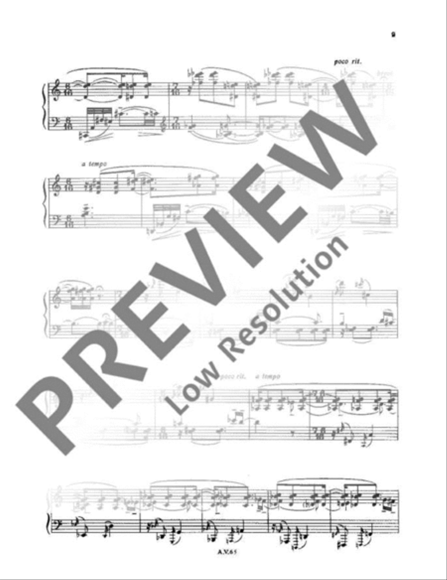 Six portraits Piano Solo scores gallery preview page 10