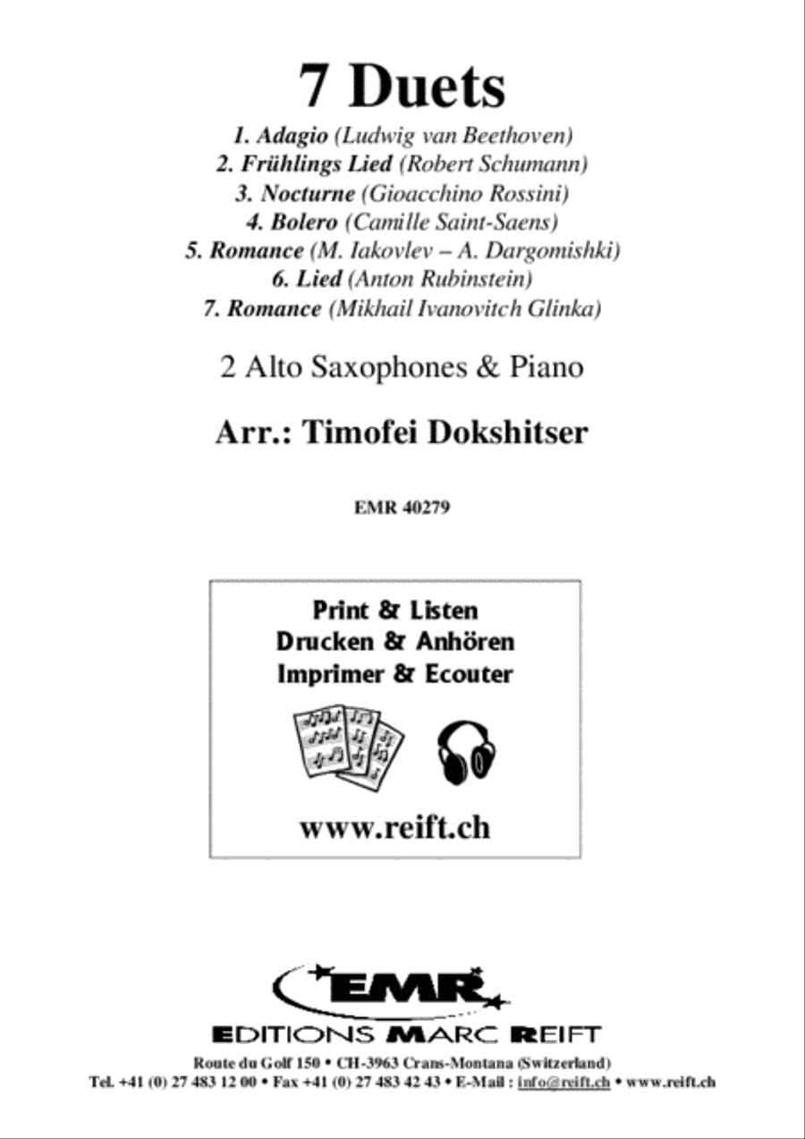 7 Duets Alto Saxophone scores gallery preview page 2