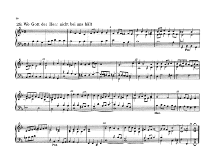 Bach: Forty-four Organ Chorales Organ scores gallery preview page 1