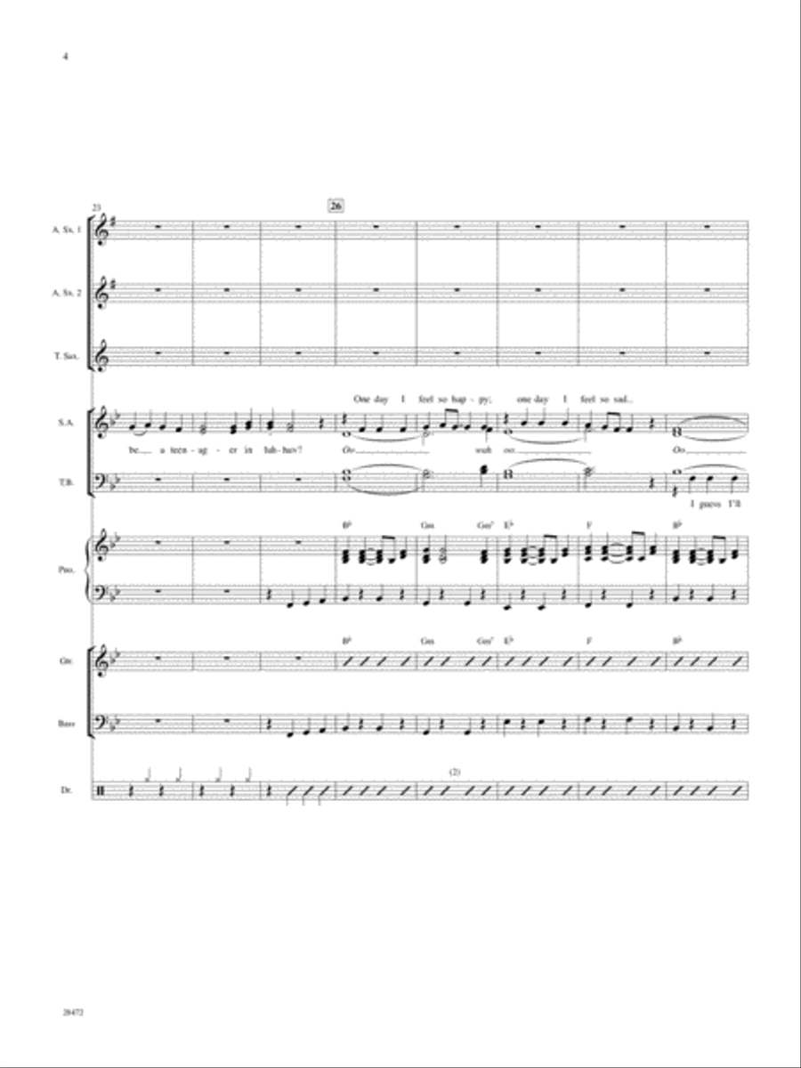 A Teenager in Love: Score Score scores gallery preview page 4
