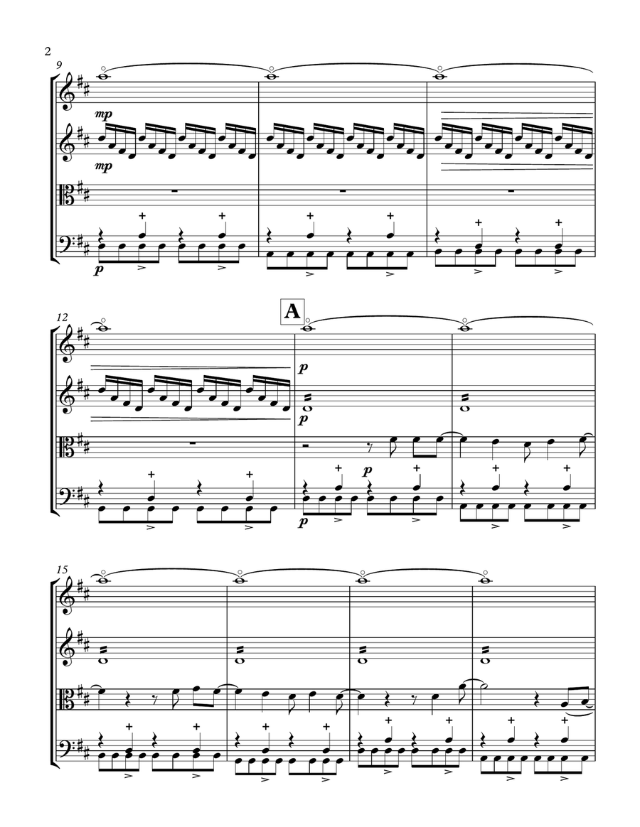 With Or Without You String Quartet scores gallery preview page 3