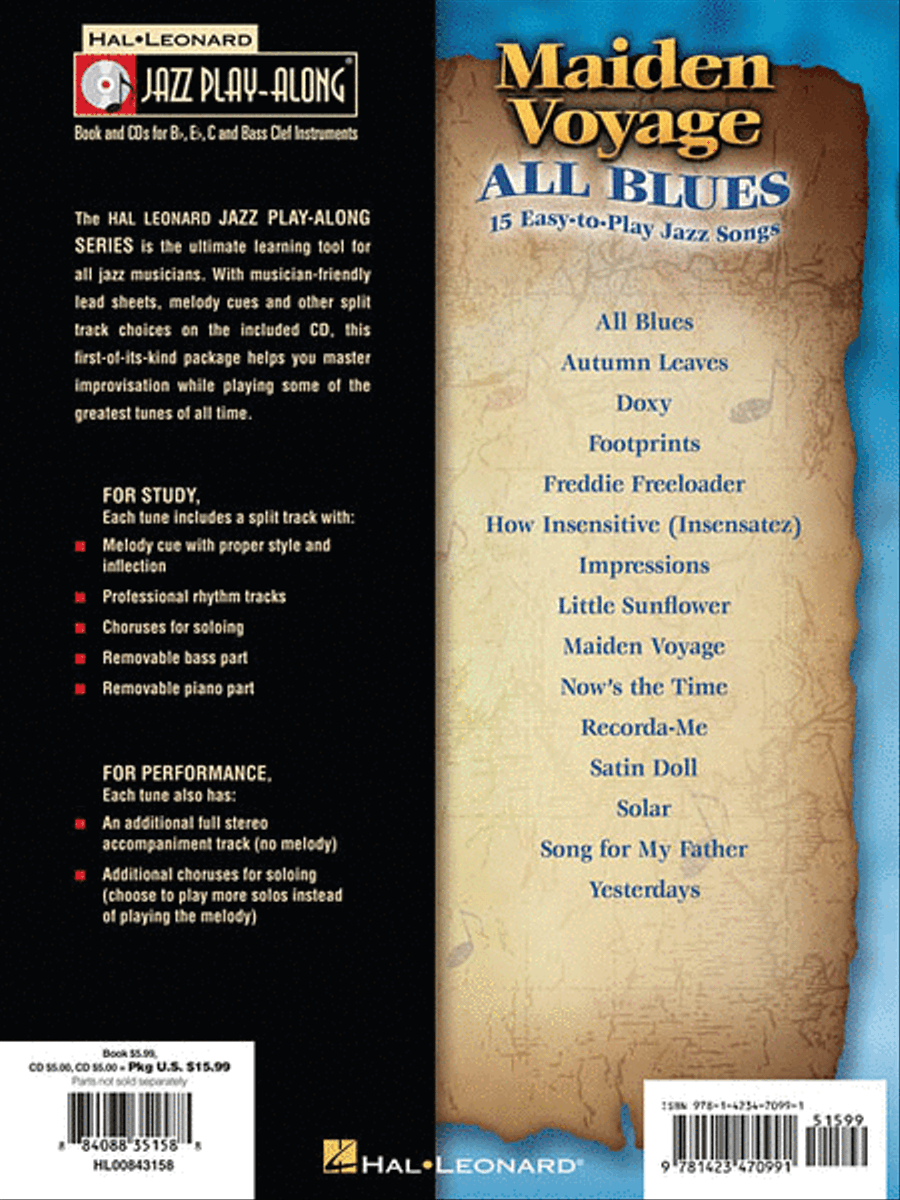 Maiden Voyage/All Blues C Instrument scores gallery preview page 2