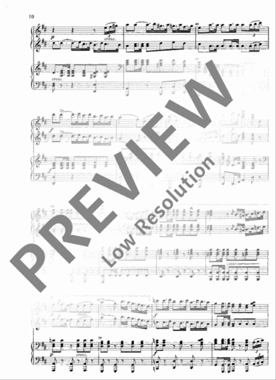Polonaise Piano Duet scores gallery preview page 11