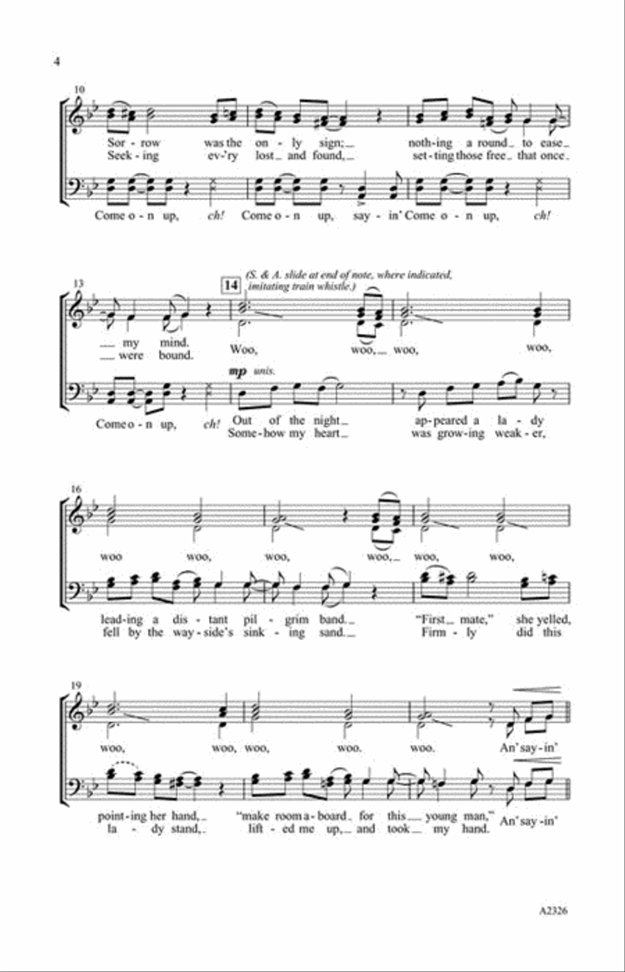 Harriet Tubman 4-Part scores gallery preview page 3