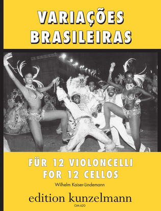 Book cover for Variações brasileiras ('The 12 in bossa nova') for 12 celli