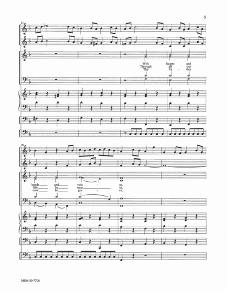 Now Thank We All Our God Choir scores gallery preview page 4