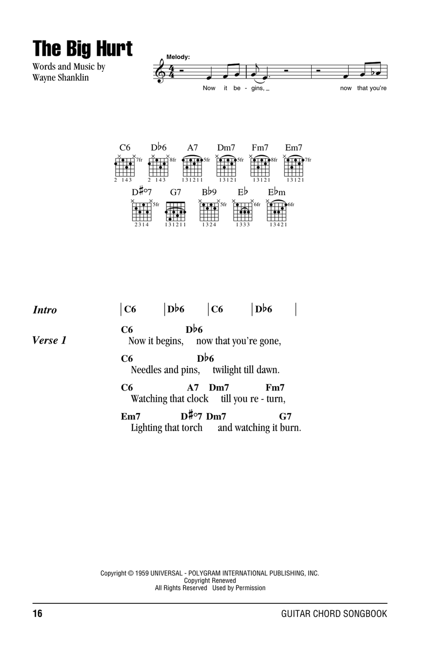 The Big Hurt Acoustic Guitar scores gallery preview page 1