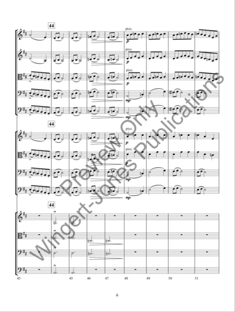 Allegro in D Major (Score) String Orchestra scores gallery preview page 9