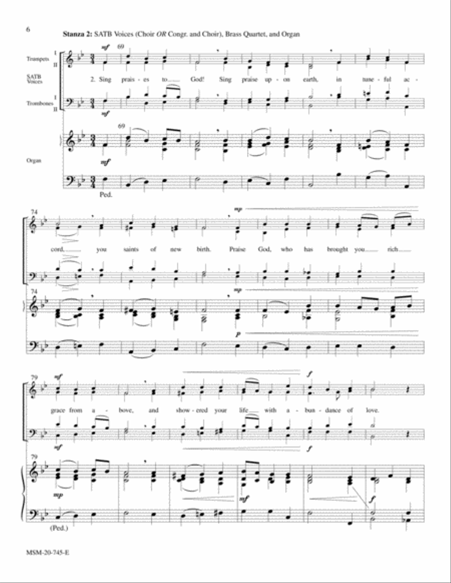 Sing Praises to God 4-Part scores gallery preview page 6