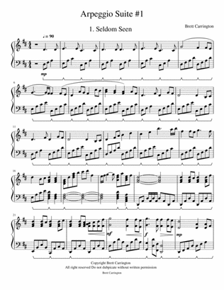 Arpeggio Suite #1 for Piano Solo