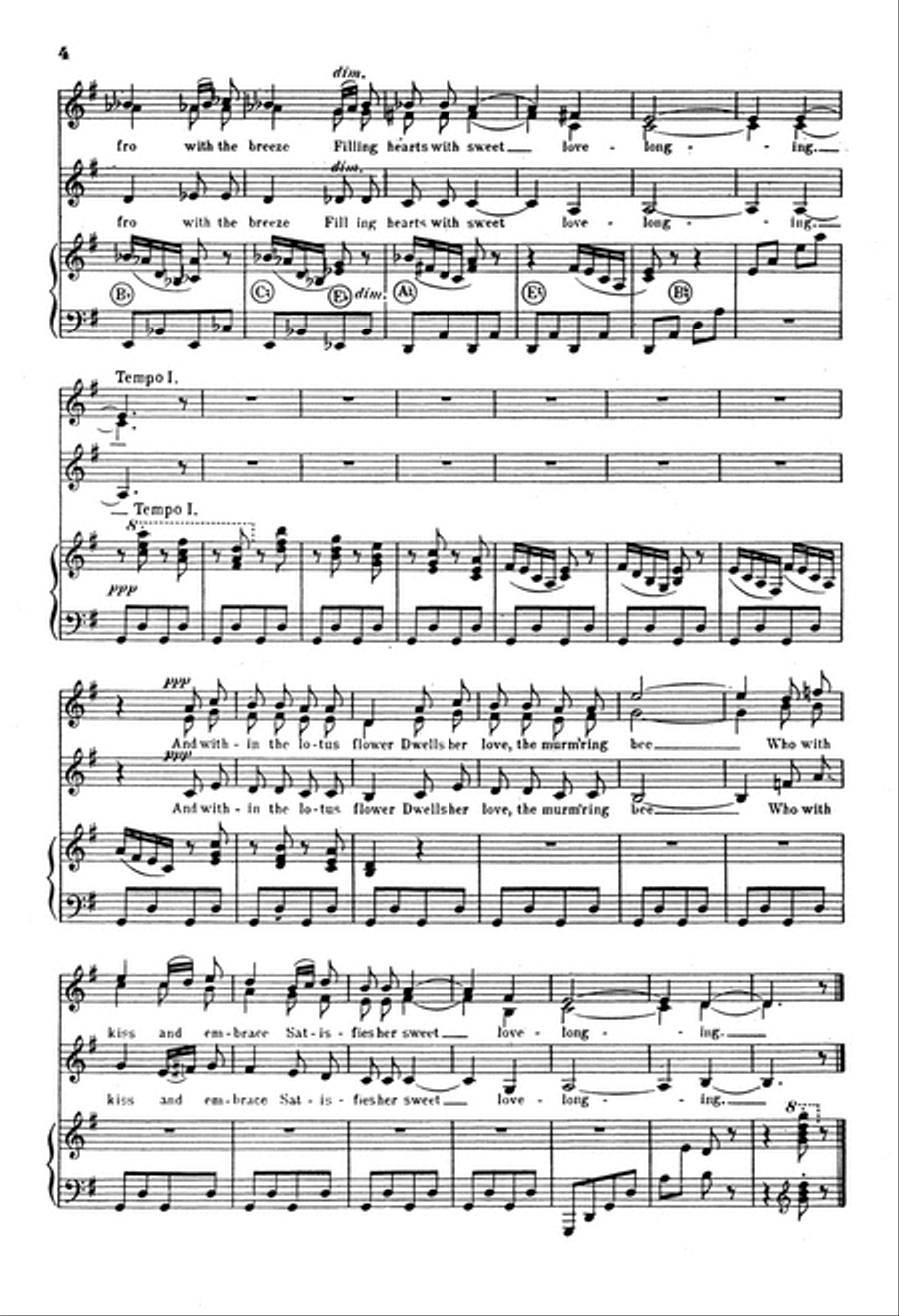 Two Eastern Pictures (I. Spring: II. Summer) SSA scores gallery preview page 4