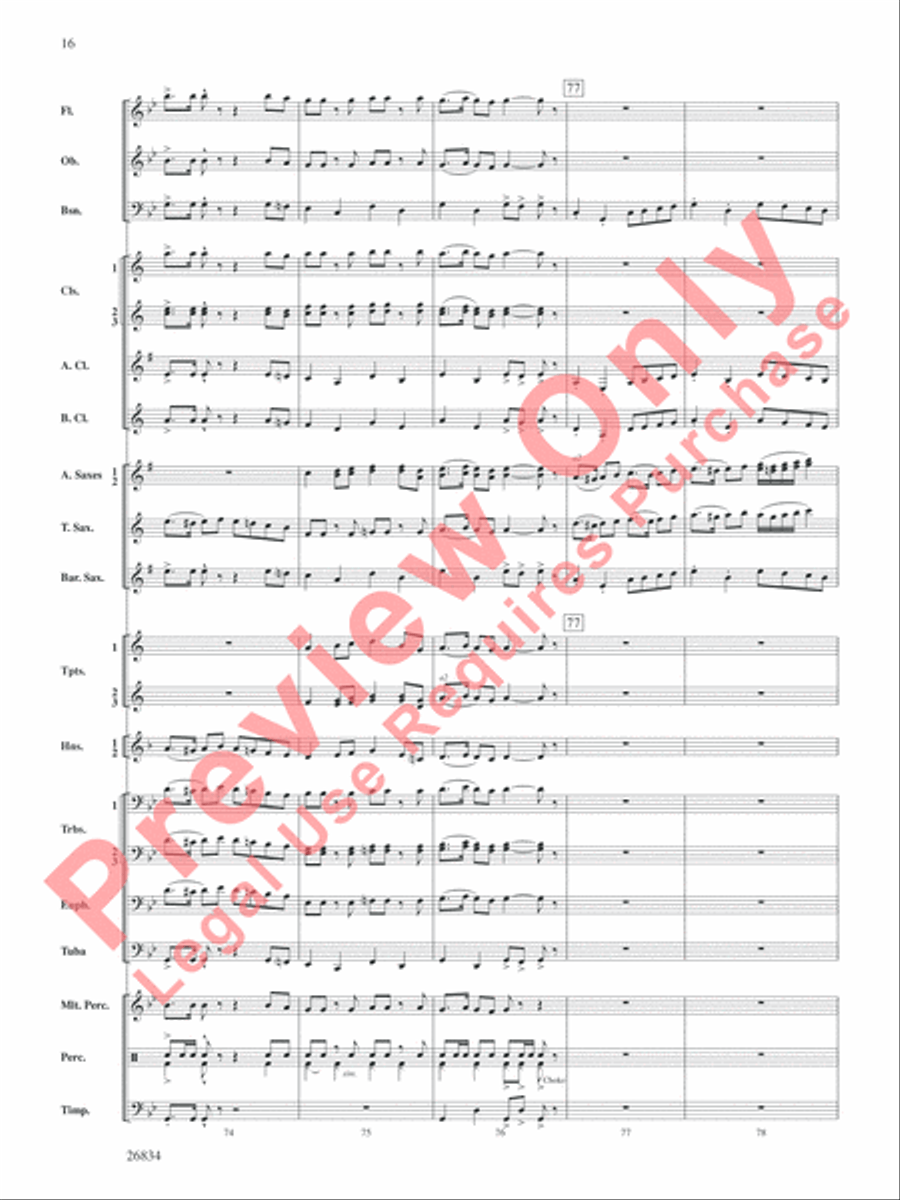 Medal of Valor Concert Band scores gallery preview page 17