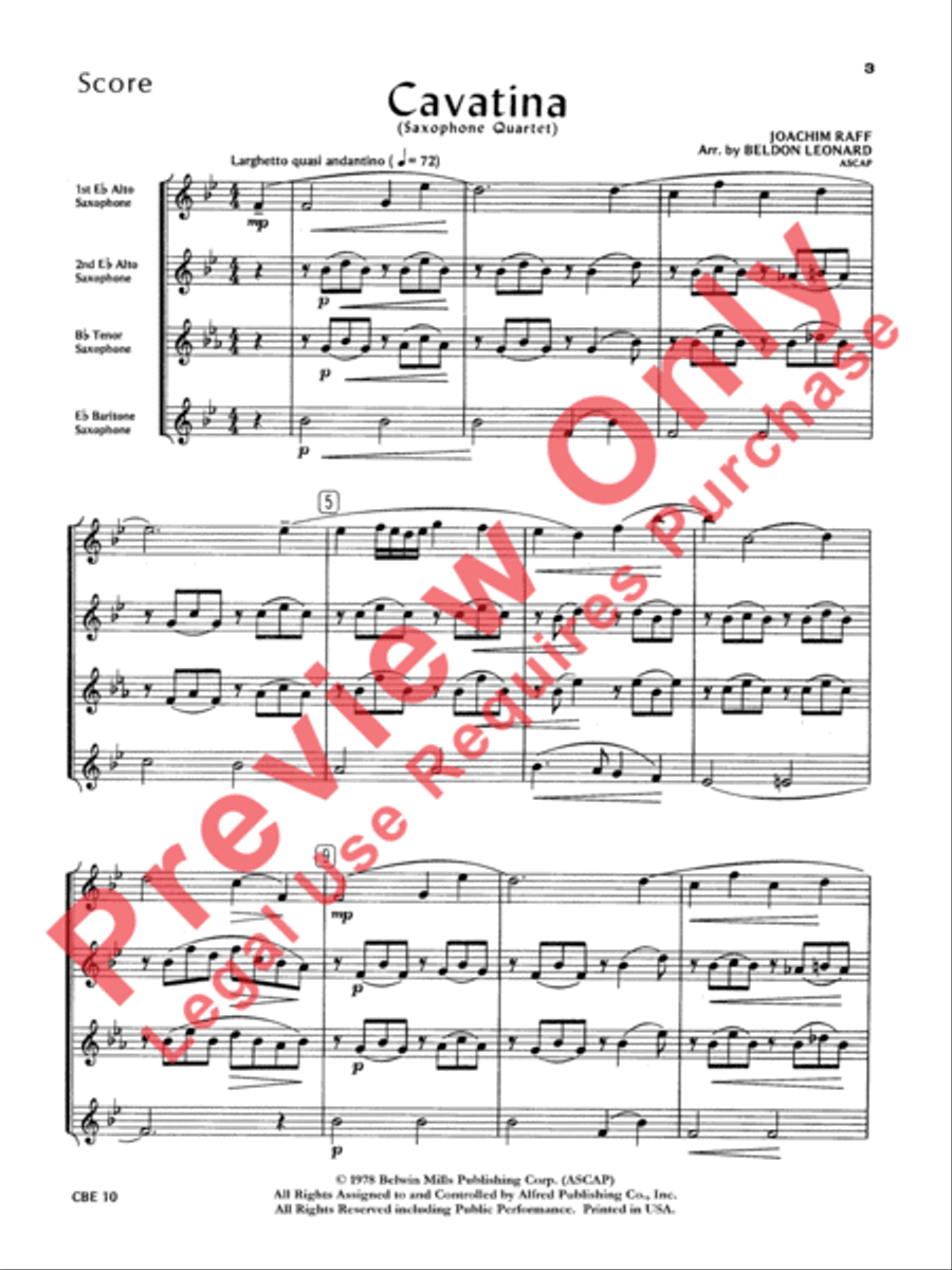 Cavatina Small Ensemble scores gallery preview page 2