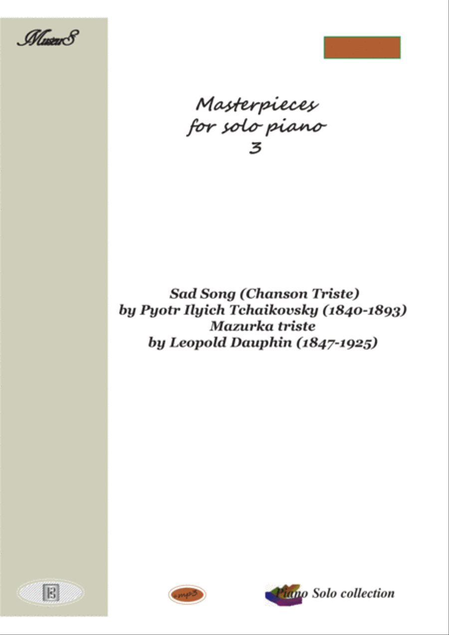 Masterpieces for solo piano 3 by P. Tchaikovsky and L. Dauphin Piano Solo scores gallery preview page 1