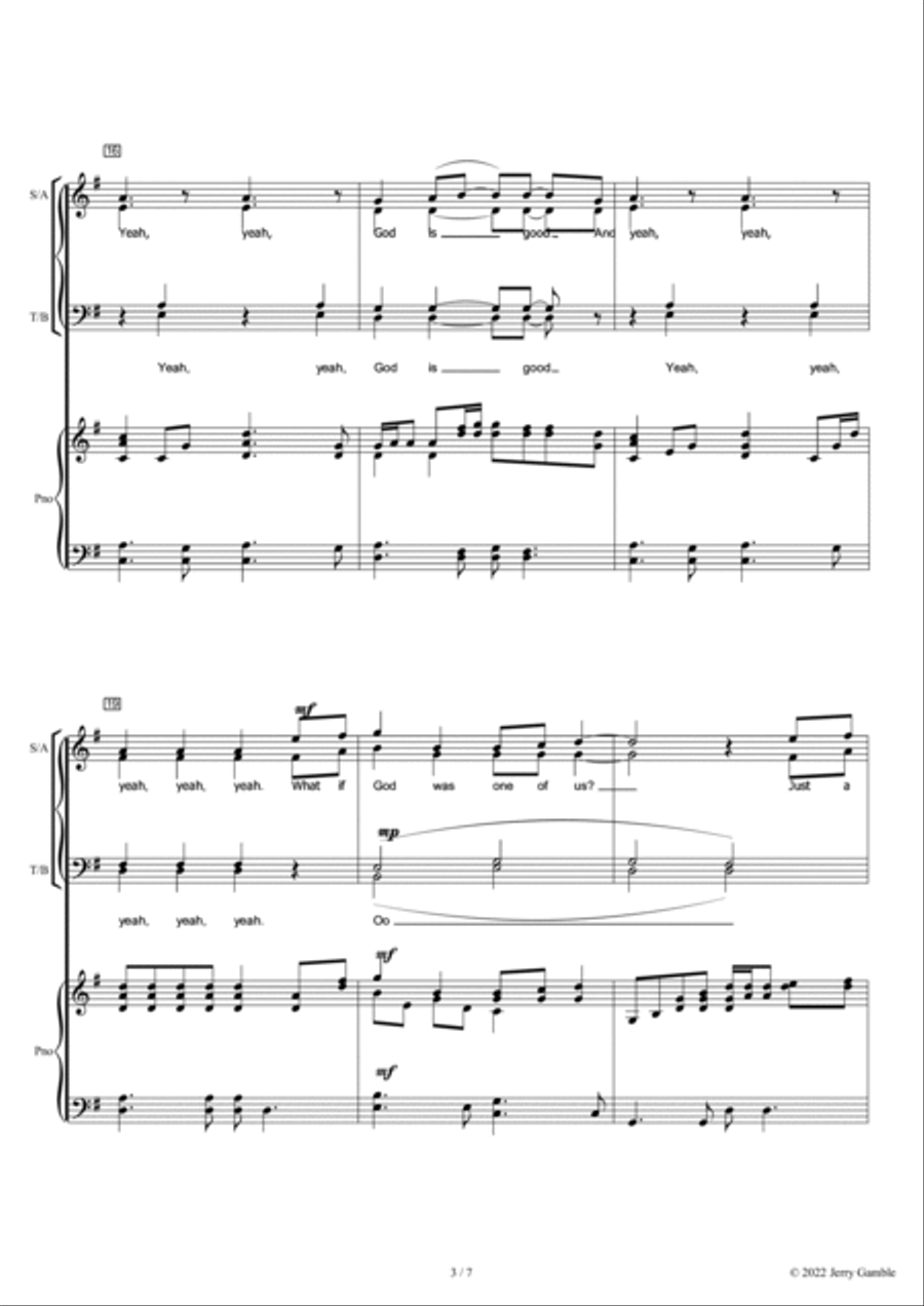 One Of Us 4-Part scores gallery preview page 3