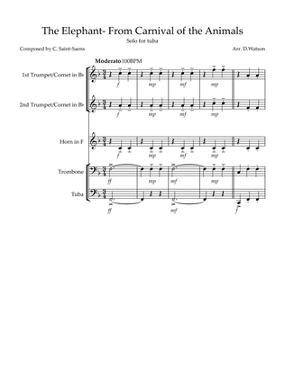 The Elephant for brass quintet