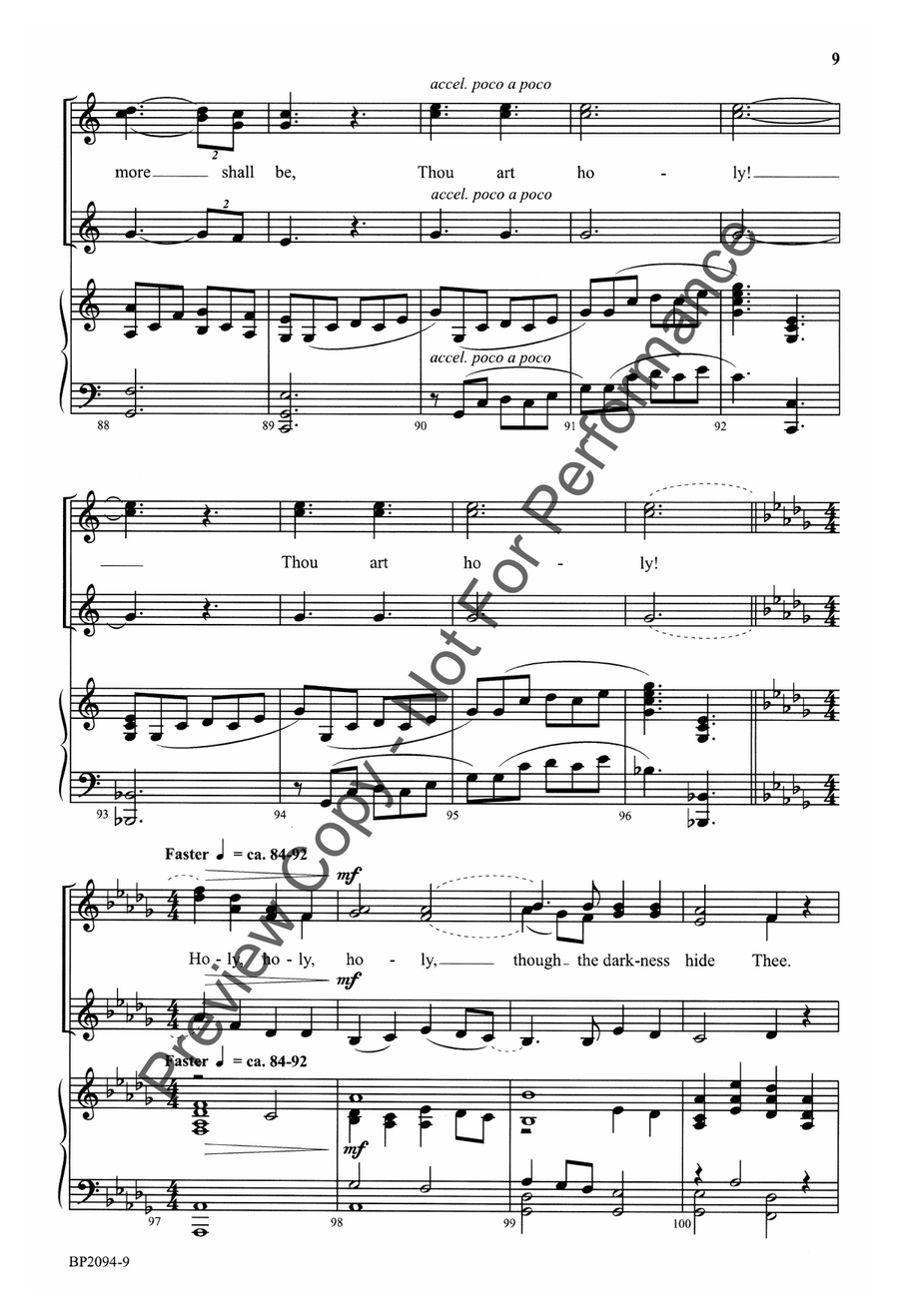 Thou Art Holy - SSAA SSAA scores gallery preview page 9