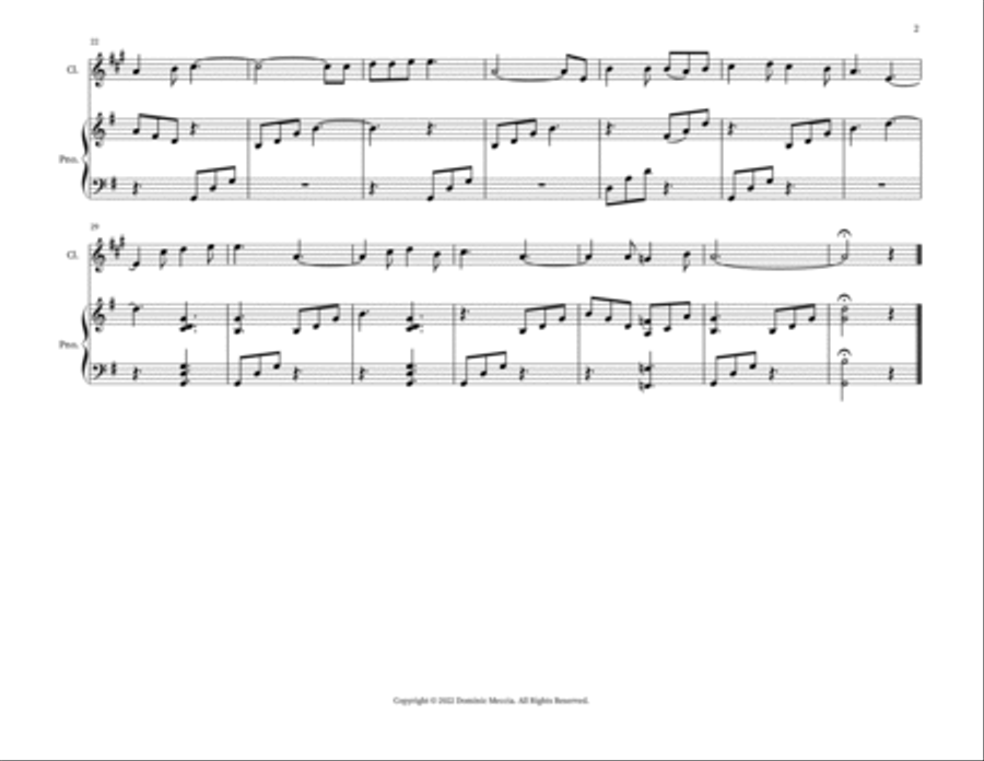 Flower Of Scotland (Unofficial Scottish National Anthem) Woodwind Duet scores gallery preview page 2