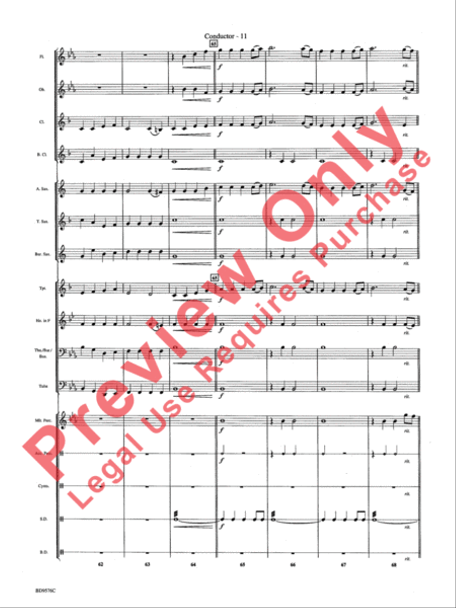 Christmas Bits & Pieces (based on Favorite Traditional Carols) Concert Band scores gallery preview page 13