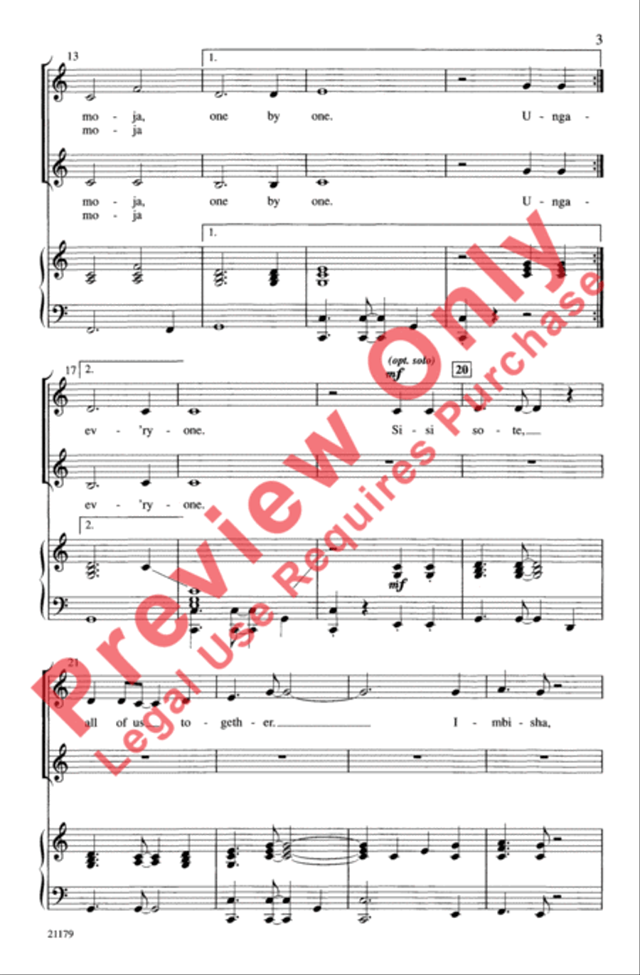 Changamano Changamano 2-Part scores gallery preview page 3