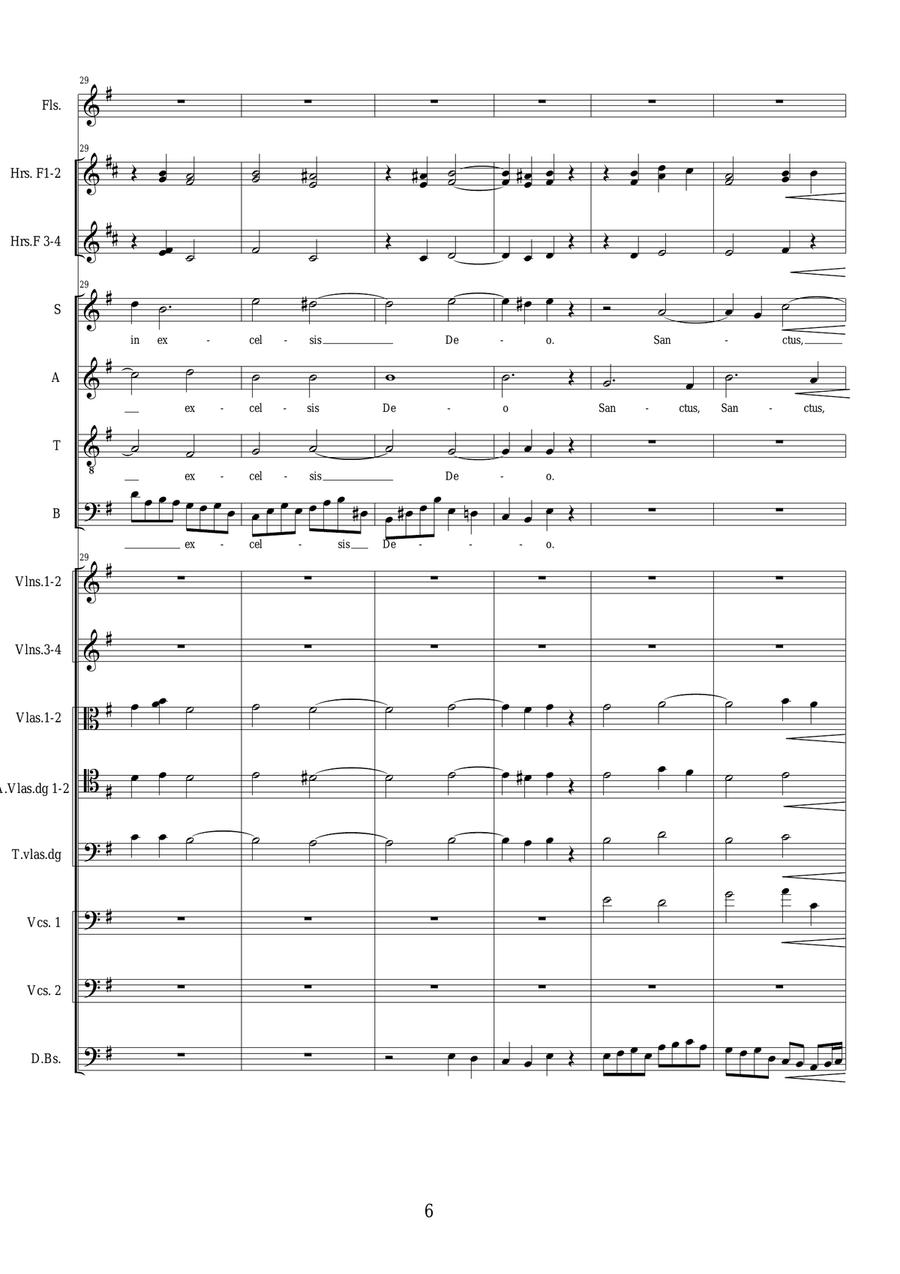 Sanctus_Benedictus - (Communio) Sequences no.10 of the Missa Requiem CS044 4-Part scores gallery preview page 6